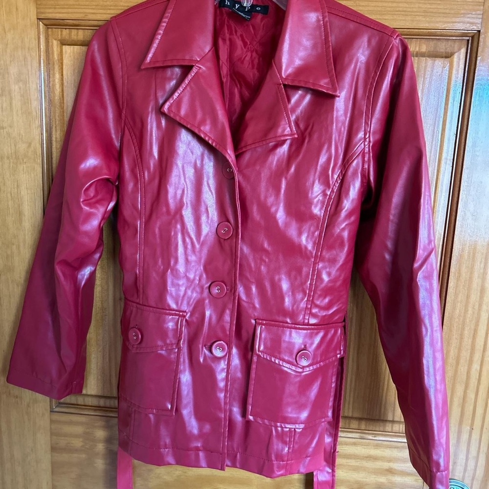 Faux leather jacket, hype
